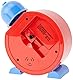 TFA Dostmann Analoger Kinderwecker TatüTata, 60.1011.05, Feuerwehr Uhr, für Kinder, analog, einfache Bedienung, Rot, L158 x B68 x H173 mm