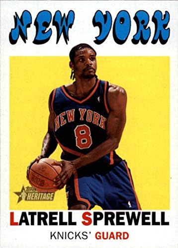 2000-01 Topps Heritage #9 Latrell Sprewell NBA Basketball Trading Card