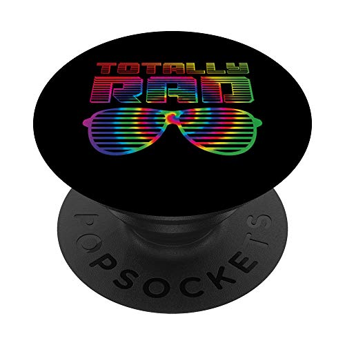 Funny 80's Totally Rad | Bonito regalo de los amantes de los años 80 PopSockets PopGrip Intercambiable