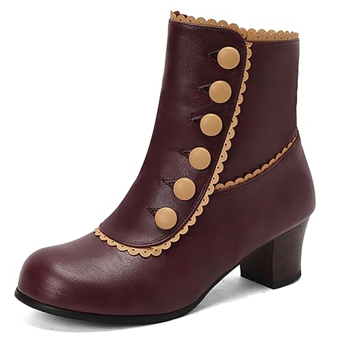 Bottines femme talon bloc Asterisco 240640 en grandes et petites tailles 34 à 46