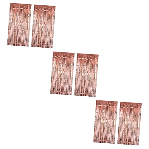 Abaodam 6 Peças Cortina Para Festa Decoração De Festa Adereços Casamento