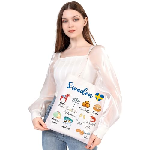 MEIKIUP Sweden Culture Travel Tote