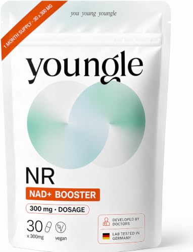 NAD+ Capsules 300 mg Nicotinamide Riboside (NR) High-Dose Anti-Aging Supplement & NAD+ Booster 30 Vegan Capsules Developed by Doctors NMN Replacement 1-Month Supply