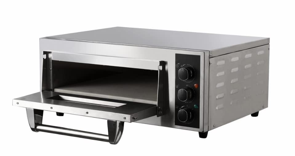 Shoppers Hub PNQ Single Deck 20x20 Inches Multipurpose Electric Commercial Stainless Steel Single Deck Stone Pizza Oven (With Inner Stone Baking Heating Area 20 x 20 Inches Approx) Use in Hotels,-picture-10