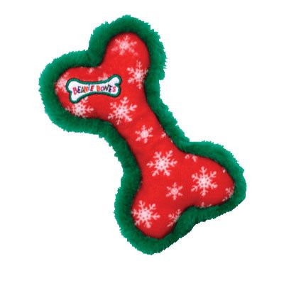 Ty Bow Wow Beanies - Red Snowflake the Christmas Bone