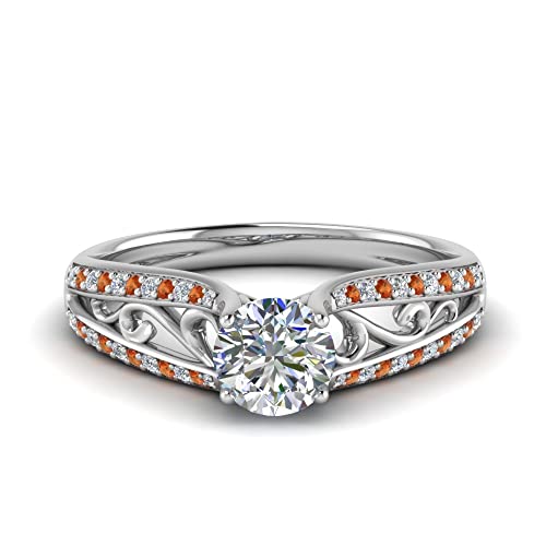 Bague de fiançailles vintage en argent sterling à porter au quotidien du 47 au 70