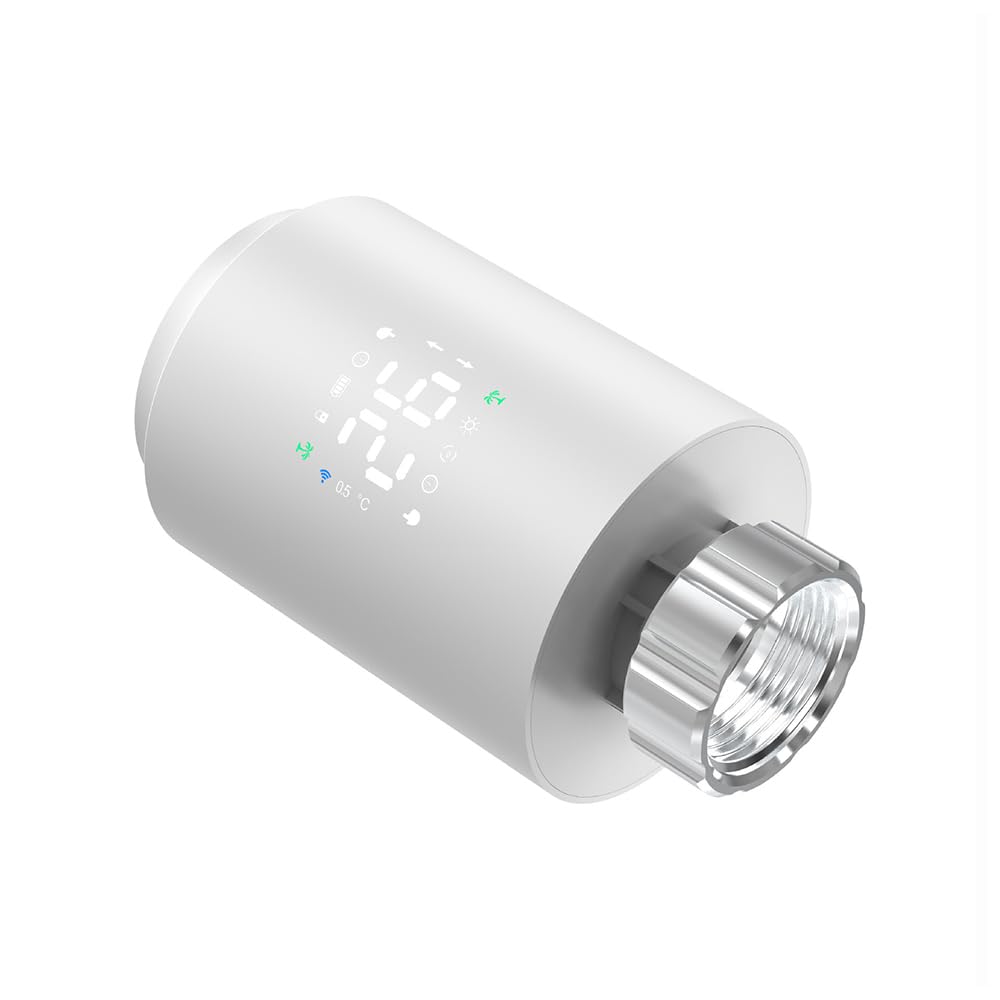 Tiardey Radiator Valve Thermostatic Smart Radiator Valve with Adapter Compatible with Alexa Gogle Assistant Tuya Smart Life - Image 3