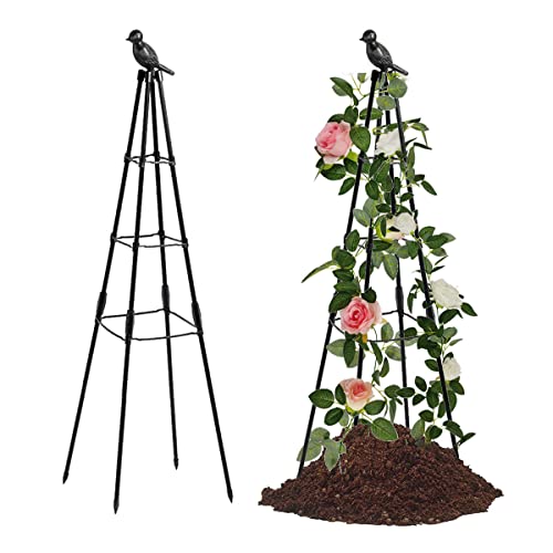 Garden Trellis, Support Plant Stand For Climbing Plants Outdoor And Indoor Trellis, Potted Plants Flowers Vegetables And Vines, Tomato Cage Tower - 1 Pack #TOP4