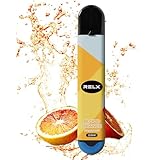 RELX 電子タバコ vape 悦刻 电子烟 電子 タバコ 本体 使い捨て ニコチン タール無し シーシャ 持ち運び 水蒸気タバコ ベイプ 禁煙グッズ 電子シーシャ (ブラッドオレンジ)