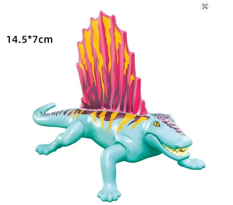 Image of Mini Action Figures, Multiple Character Collectible Set, Car Dashboard, Decoration & Cake Topper Toys for Fans (Dinosaur Trex Mini Building Block Figures, Set of 9 Pcs with Moving Parts)