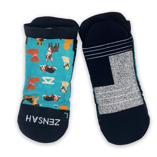 Image of Zensah Limited Edition No-Show Running Socks - Anti-Blister Comfortable Moisture Wicking Sport Socks for Men and Women