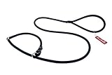leash plus everything but the dog Metal rings Ferribiella HI724-N Fun Silicon Leash Plus Collar, 1 x 165 cm, M, Matte Black