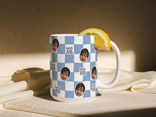 Taza personalizable para papá de cerámica 11 onzas miniatura 3