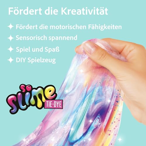Canal Toys - So Slime SSC 134- DIY Tie Dye Slime with Washing Machine Mixer, Make Your own Scented Slime with The Tie Dye Slime Machine, 6 Slime Set, Mehrfarbig