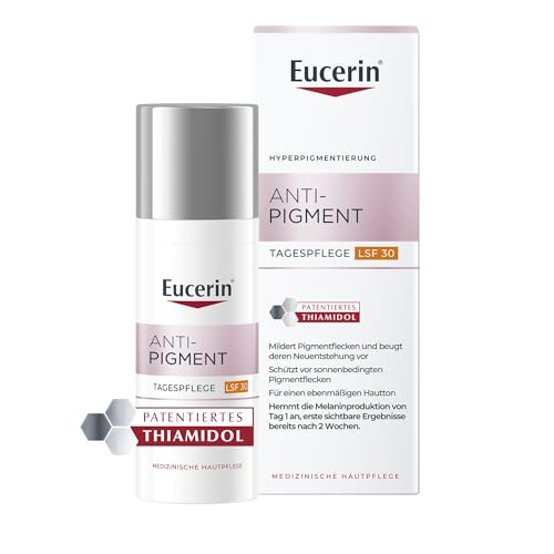 Eucerin Anti-Pigment Tagespflege LSF 30 50 ml, Tagescreme mit Thiamidol reduziert effektiv...