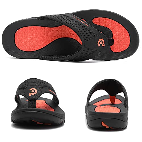 Image of Men's Flip-Flops, Thongs Sandals Durable Comfort Slippers for Beach