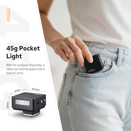 Image of Godox iT20 iT20-O Flash for Olympus Panasonic, Mini TTL Flash with Intuitive Screen, 1.5s Recycle, 700 Full Power Flashes, USB-C Charge, Built-in Battery, GODOX iT20O iT20 O Flash Speedlight (Black)