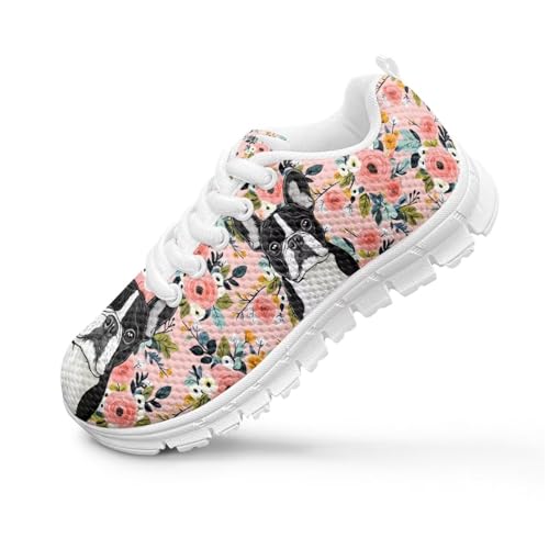 Children's Animals Sneaker Cozy Non-Slip Lace-Up Sport Hiking Shoes for Big Kids Breathable Lightweight Athletic Outdoor Walking Sneaker for Litter Kids US 11-5