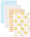 Gerber Baby Newborn Flannel Burpcloths, Unisex, Ducks, Green, One Size, 4 Pack