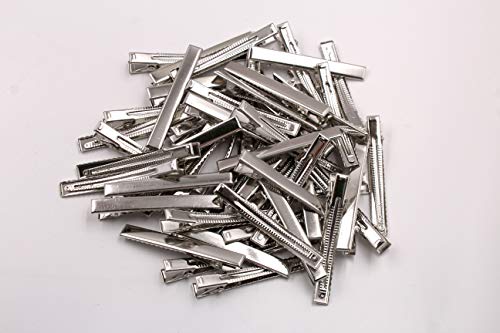 Cellot 50 Pcs Lot Alligator Hair Clip Single Prong Pinch Clips Metal Alligator Clips Hair Pin Hairbow Accessory (7.6Cm-3Inches) #TOP4
