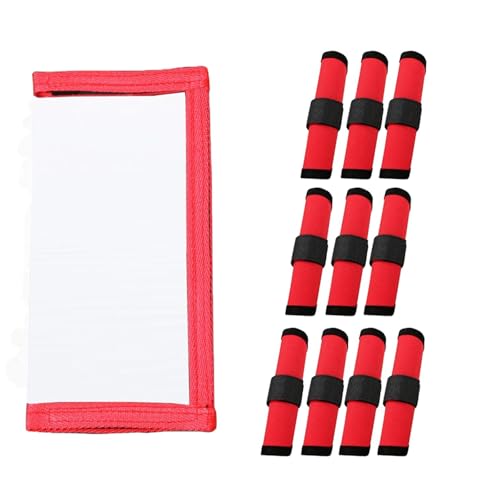 Visibilities PVC �^�b�N�����[�o�b�O 10 �̃��b�h�v���e�N�^�[�t���A�ȒP�Ɏ��ʂł���ނ�A�N�Z�T���[�A���s�p�ދ���[�P�[�X