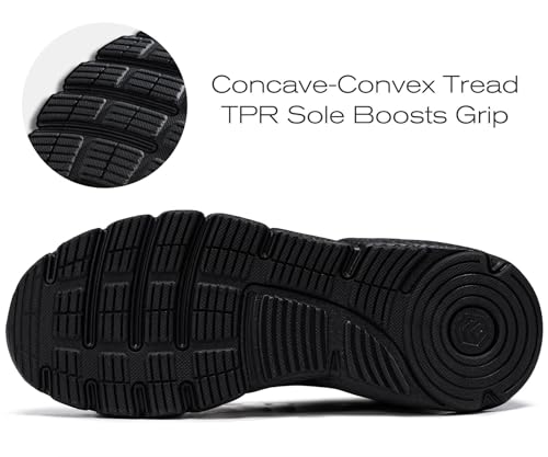 LARNMERN Steel Toe Shoes for Men Slip On Work Safety Sneakers Slip Resistant Comfortable Lightweight Cushion Construction Walking Tennis Shoes3