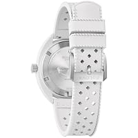 Bulova Men's Oceanographer Snorkel Ceramic Case and White Perforated Rubber Strap Watch, Day Date 100M WR — image 3