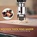 Taghua Wooden Thick Ring Maker, Wooden Bead Maker Milling Cutter Router Bit, High Speed Steel Drill Wood Tools for Making Necklace, Beads Pendants, Bracelets