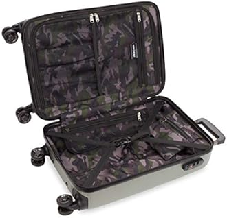 SwissGear 7272 Energie Hardside Expandable Luggage with Spinner Wheels, Gunmetal, Carry-On 19-Inch, 7272 Energie Hardside Expandable Luggage With Spinner Wheels