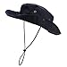 Produktbild Faletony Outdoor Hut Buschhut Boonie Hat mit Kinnband Fischermütze Sonnenhut Sommerhut für Herren Damen