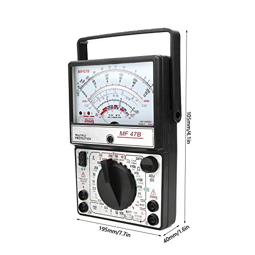 Multimètre d'écran numérique MF47B testeur courant tension appareil - 2