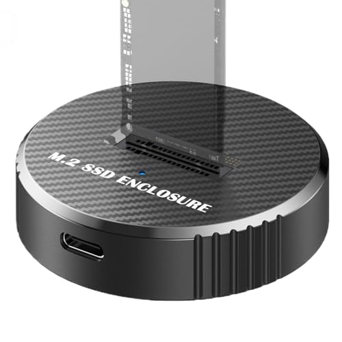 Caja para disco duro externo - 10 GB/s, conexión Plug and Play - Estación de acoplamiento para disco duro | para ordenador portátil, dispositivo móvil, almacenamiento multimedia y datos