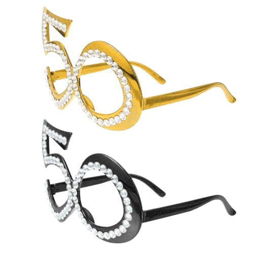 Cvfrtt Paquete De 2 Gafas Estilo Número 50, Gafas Creativas, Gafas De Fiesta, Accesorios Fotográficos, Gafas Interesantes Cvfrtt Paquete De 2 Gafas Estilo Número 50, Gafas Creativas, Gafas De Fiesta, Accesorios Fotográficos, Gafas Interesantes