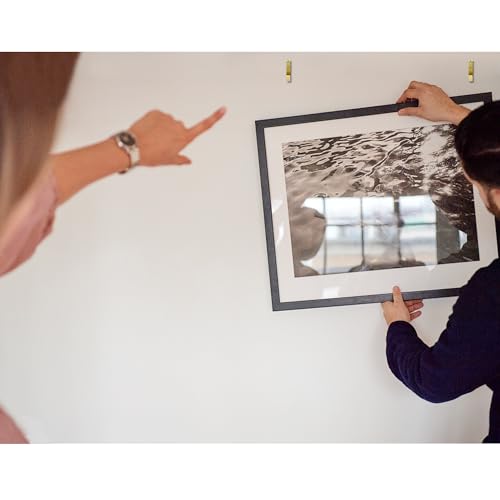 Image of 170Pcs Picture Hangers, Eikvivn Picture Hanging Kit Holds 10-50lbs, Picture Hooks with Nails, On Dry Wall, Wooden Wall