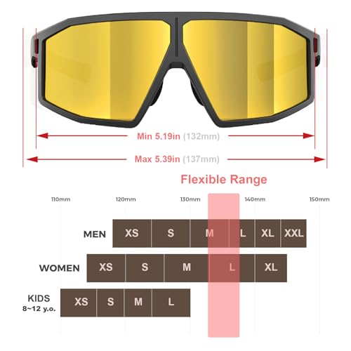Image of F26 Polarized Fishing Sunglasses for Men Women, UV400 Outdoor Sports Sunglass for Running Hiking Golf with Carrying Case