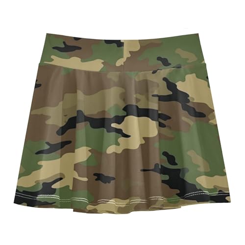 Girls Athletic Skirts with Shorts Flowy Girl Golf Skirt Youth Cheer Skirt with Pockets2