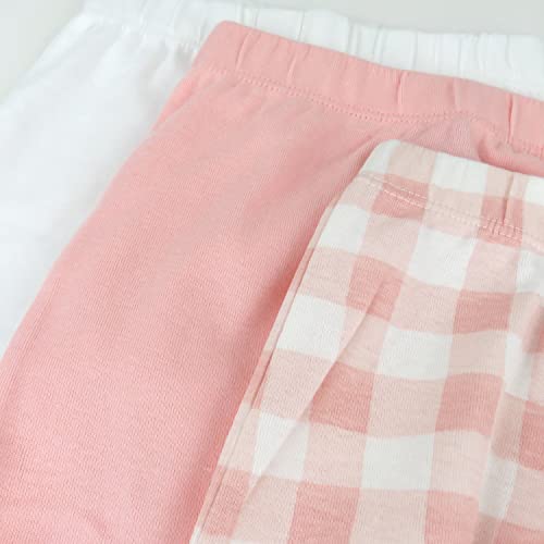 Image of HonestBaby Baby 3-Pack Footed Pants Roomy Fit Pull on Bottoms 100% Organic Cotton for Infant Baby Boys, Girls, Unisex