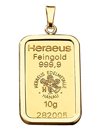 Preisvergleich Produktbild KLiNGEL Anhänger Goldbarren Gelb