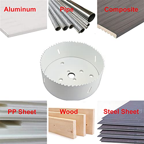 Maxtool 6-1/4" Cobalt Bi-Metal Hole Saw 159Mm Hss M42 Bimetal Holesaw 1.5" Deep For Metal Wood Plastic Composite Etc; Bm42W38R616 #TOP4