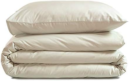 Amazon Basics - Bedding set, 100% super soft cotton, 260 x 220 cm / 50 x 80 cm, black