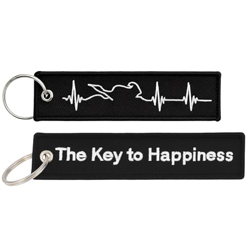 JazRvr Lot de 2 porte-clés en tissu - Porte-clés Kawasaki - 13 x 2,8 cm - Anti-rayures - Pour motos et voitures - Idéal pour les cadeaux