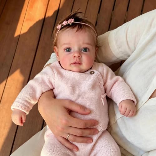 Muñeca Reborn realista con cuerpo blando de 20 in miniatura 5