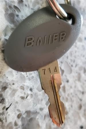 Image of (3) KeyPower 701-760 Keys for Bauer RV Trailer Camper Cambar Door Locks, Pre-Cut Key Codes RV701 - RV760 (703)