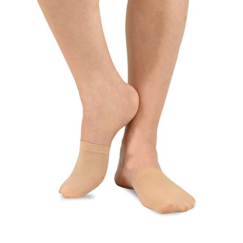 Image of Fashion Liner Toe Topper Socks for Women Invisible Hidden Half Socks Good for Sandal or Dress Shoes 5-Pairs