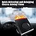 Space Heater for Vehicle Portable Car Heater Fast Heating Defrost Defogger 12V 200W Car Windshield Defogging Car Defroster That Plugs into Cigarette Lighter Camping Automobile Winter Demister