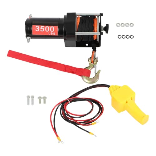 Winch eléctrico 3500lbs 12VDC motor cobre 1.5HP miniatura 1
