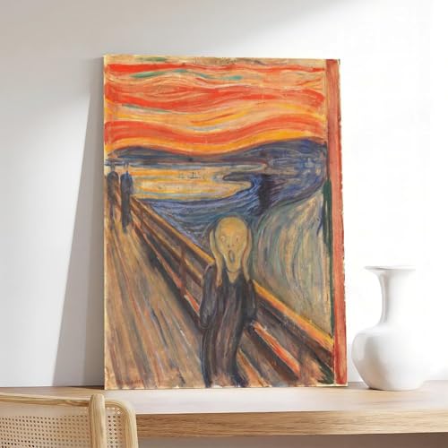 Impression sur toile The Scream Edvard Munch cadre suspendu 40x60 cm - 7