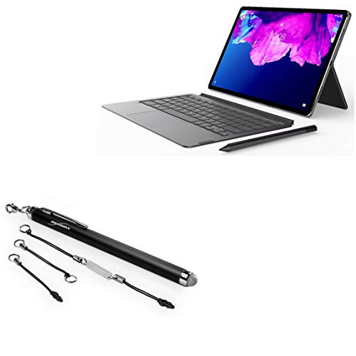 BoxWave Stylus Pen Compatible with Lenovo Tab P11 Pro - EverTouch Capacitive Stylus, Fiber Tip Capacitive Stylus Pen - Jet Black