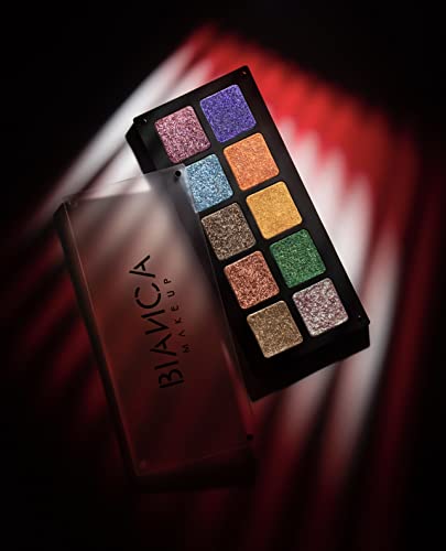 Bianca Makeup Chromatic 4 Eyeshadow Palette Creamy Glitter Palette With High Coverage And Pigment #TOP2