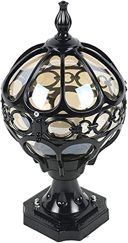 Farol antiguo WQHPLMD de diseño clásico en cristal para exteriores premium